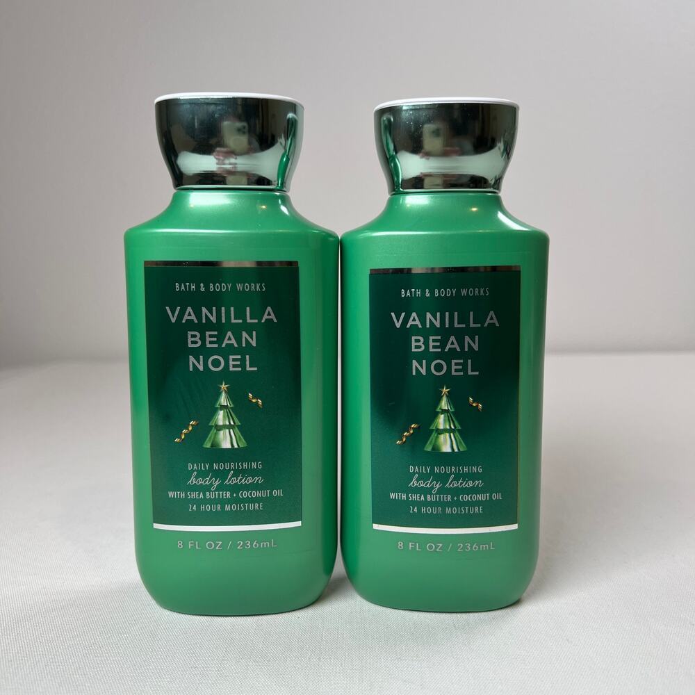 QTY 2 -‎ Bath & Body Works Vanilla Bean Noel Body Lotion Moisturizer Cream 8oz